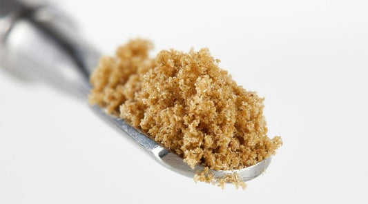Spoon with bubble hash