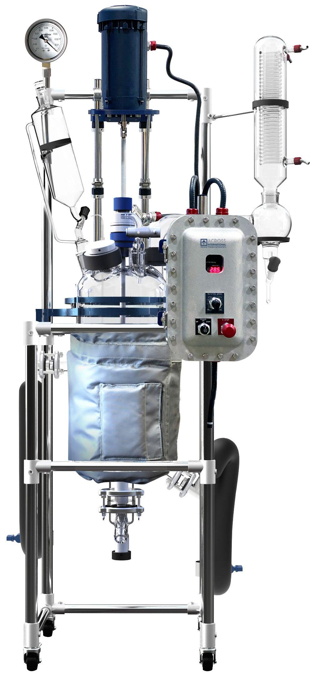 10L Single Jacket Reactor w/ Explosion-Proof Motor & Controller 220V - SC Filtration