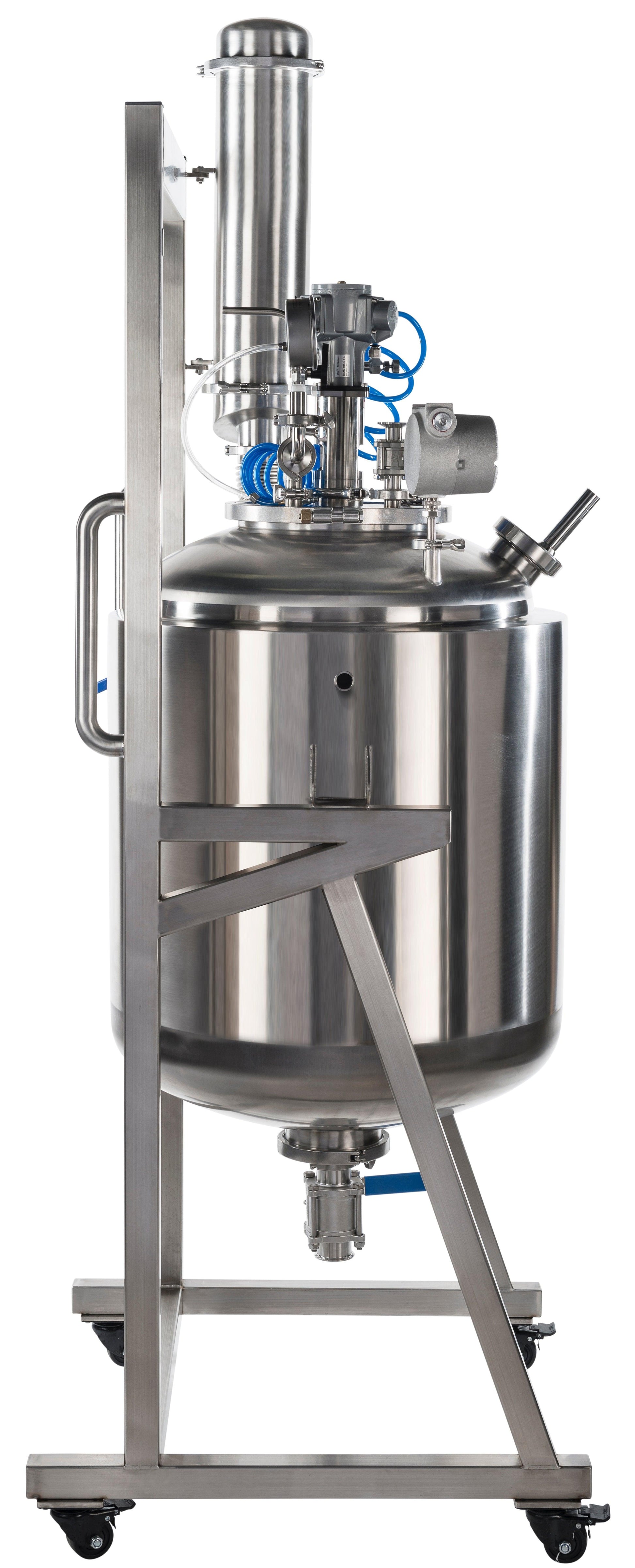 Dual-Jacketed 200L 316L-Grade Stainless Steel Reactor