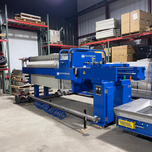 Squeeze Plate Membrane Filter Press 5 Cu Ft