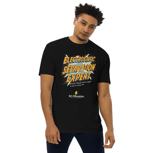 Electrostatic Expert Men’s premium heavyweight tee - SC Filtration