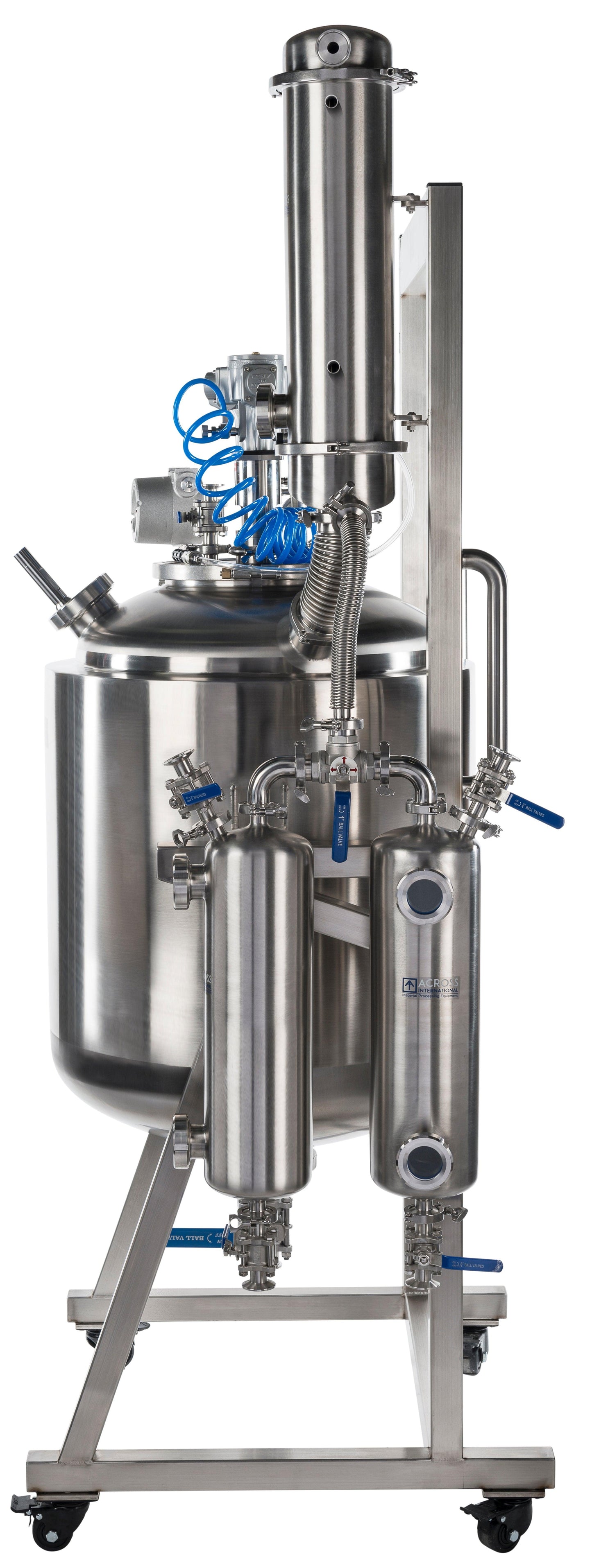 Dual-Jacketed 200L 316L-Grade Stainless Steel Reactor