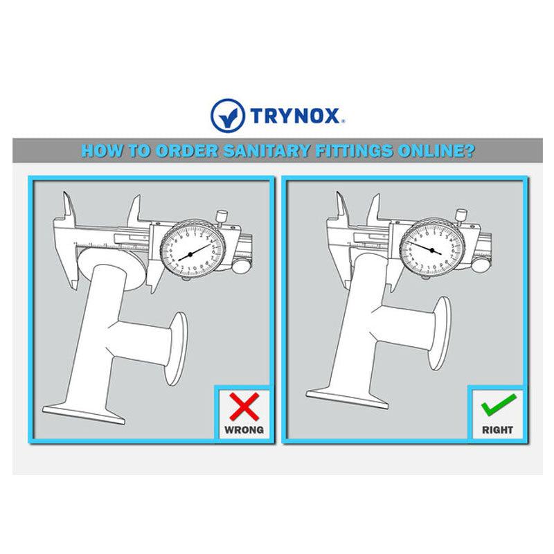 Trynox Sanitary Tri Clamp Equal Tee - SC Filtration
